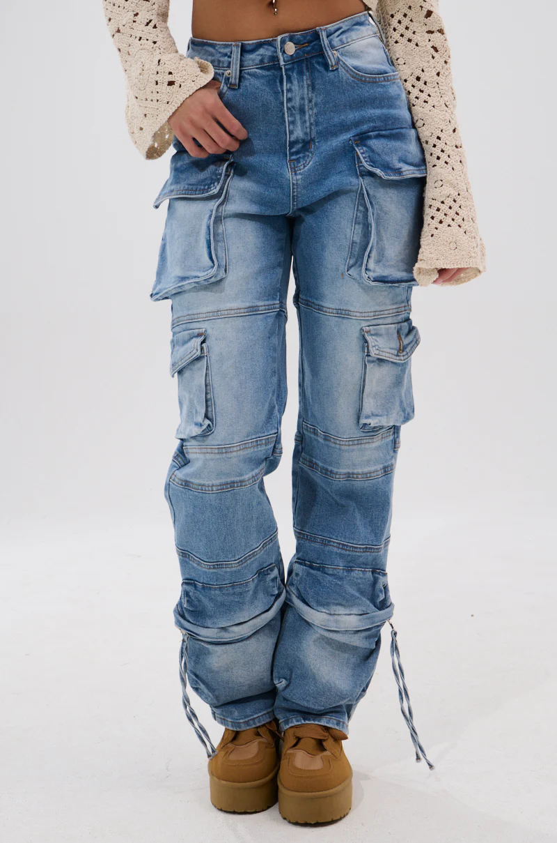 IRIS CARGO DENIM PANT - Image 2
