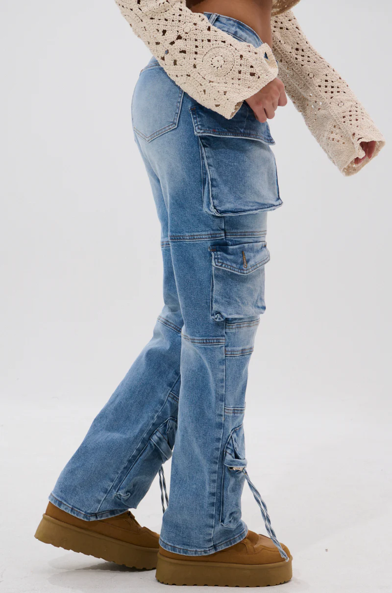 IRIS CARGO DENIM PANT - Image 4