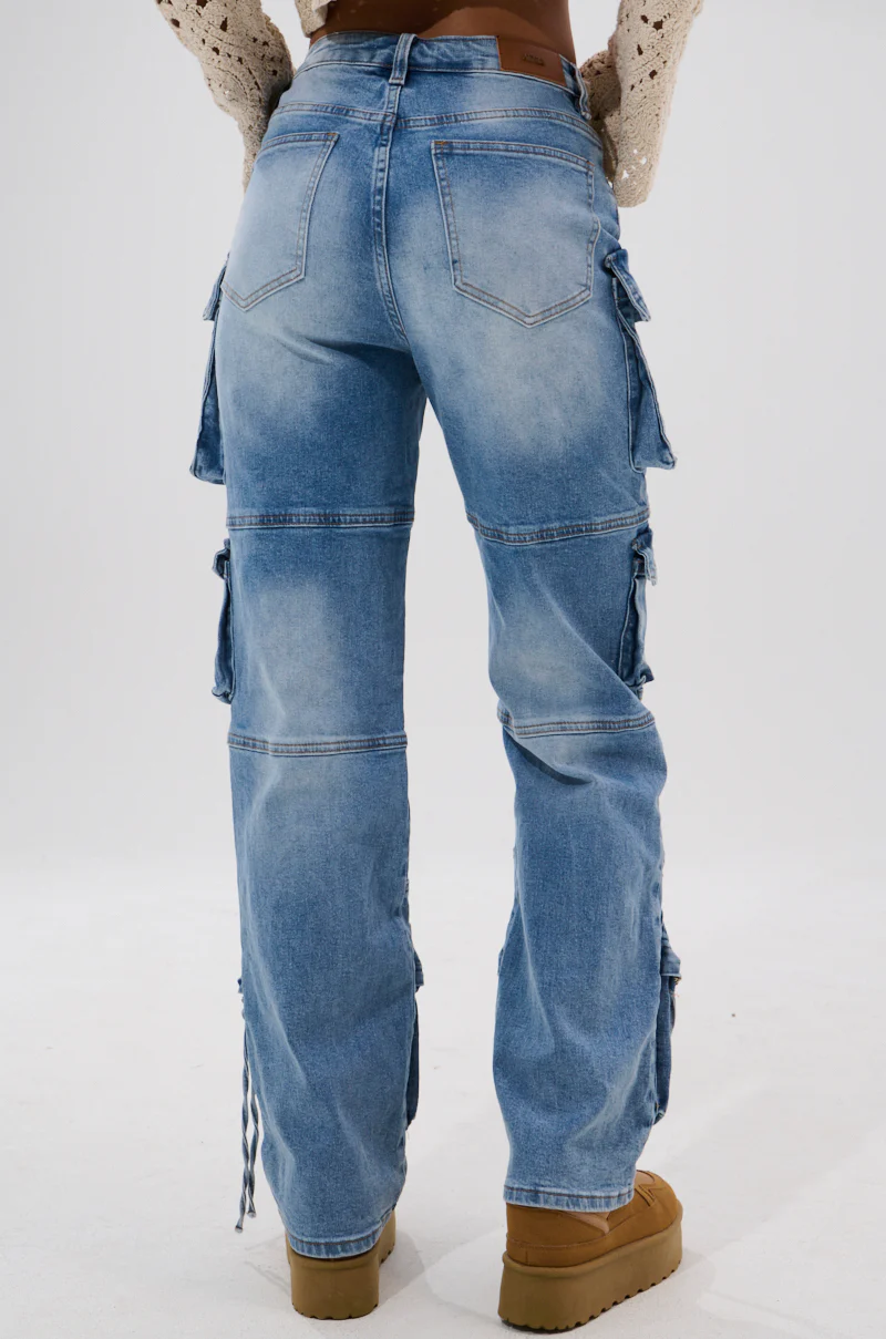 IRIS CARGO DENIM PANT - Image 5