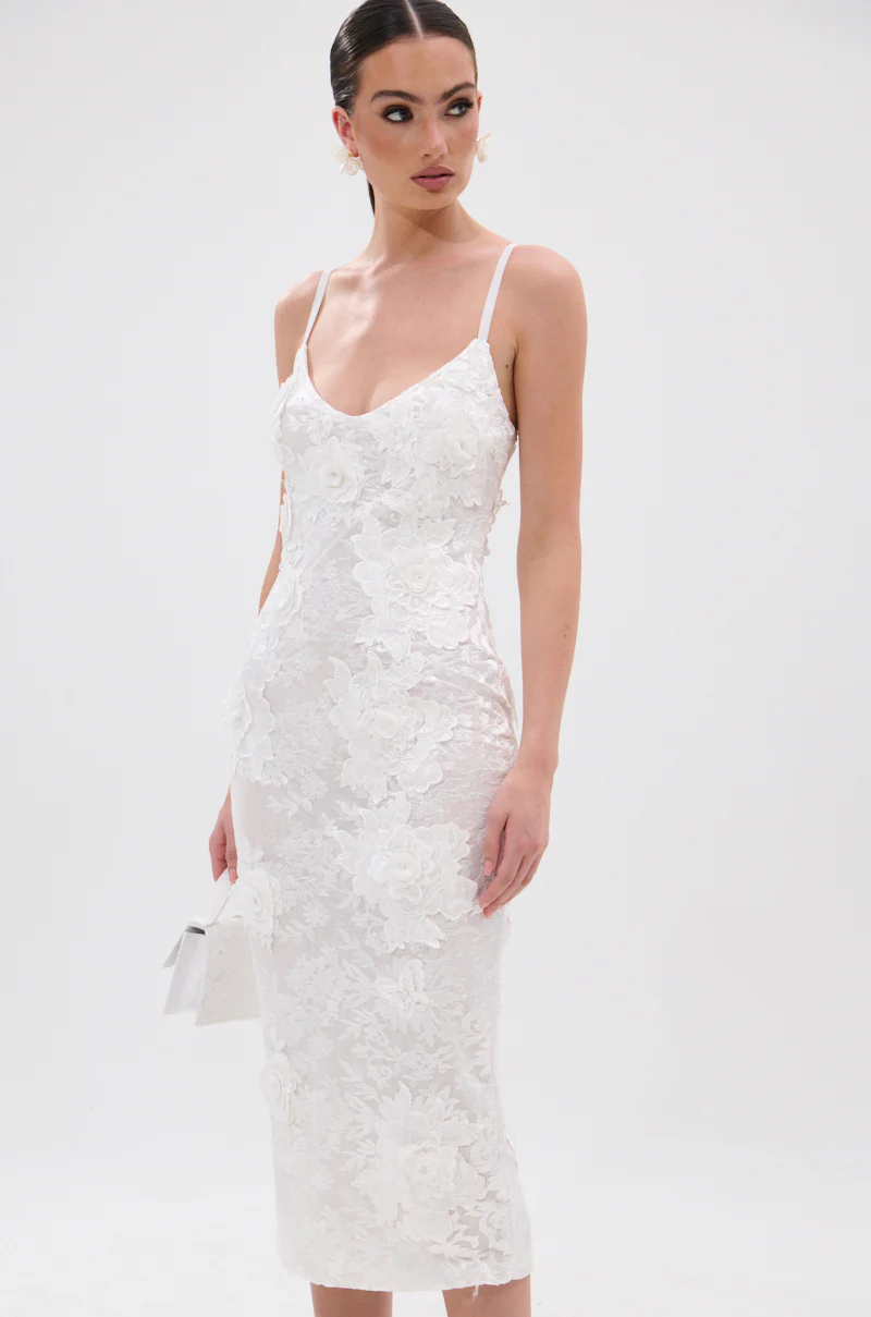 IRIS FLORAL MIDI DRESS - Image 2