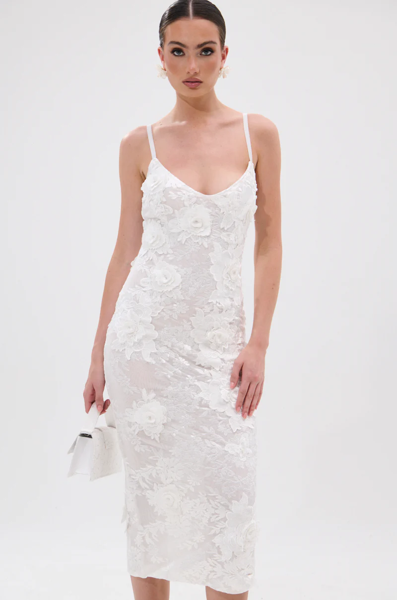 IRIS FLORAL MIDI DRESS - Image 3
