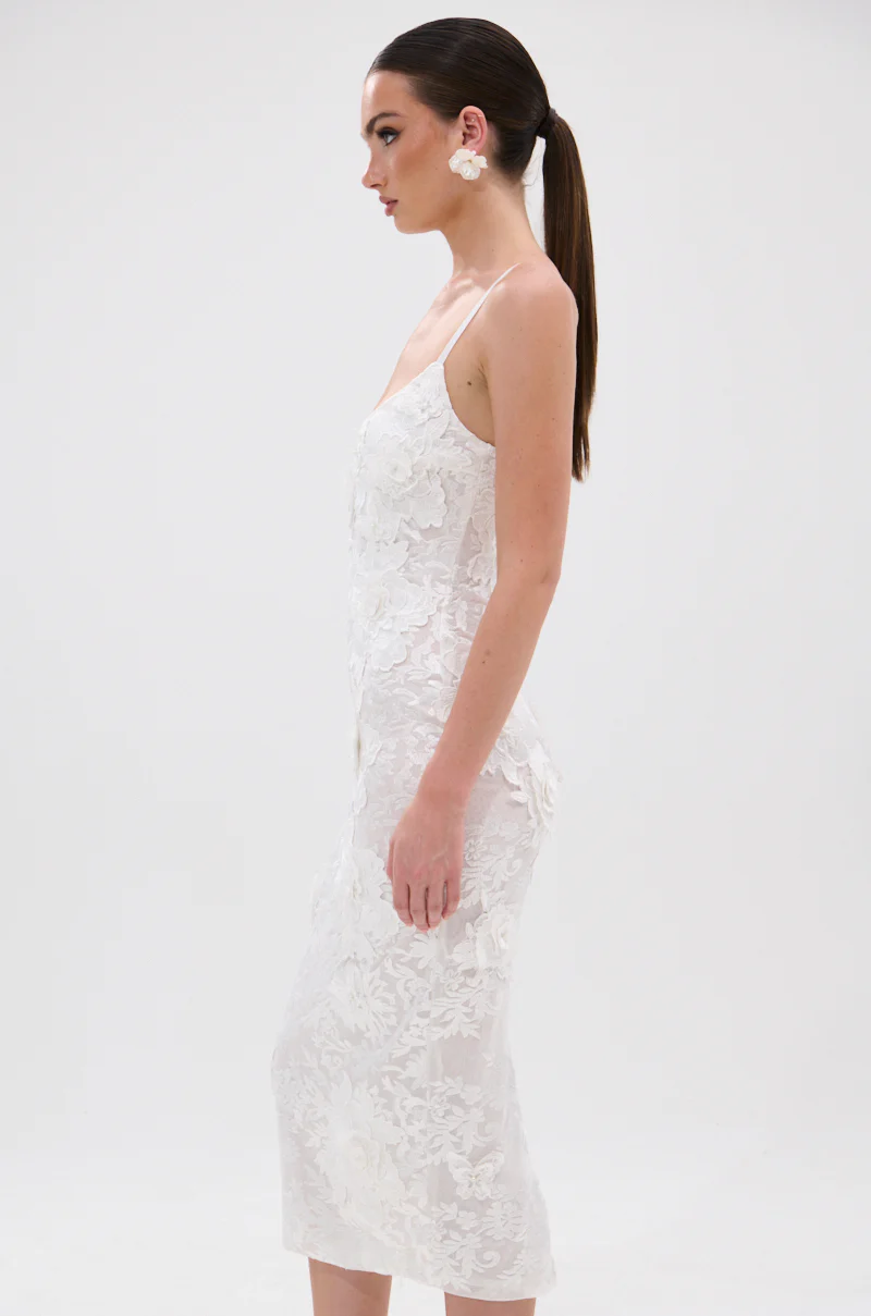 IRIS FLORAL MIDI DRESS - Image 4
