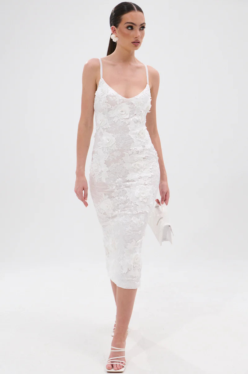 IRIS FLORAL MIDI DRESS - Image 9