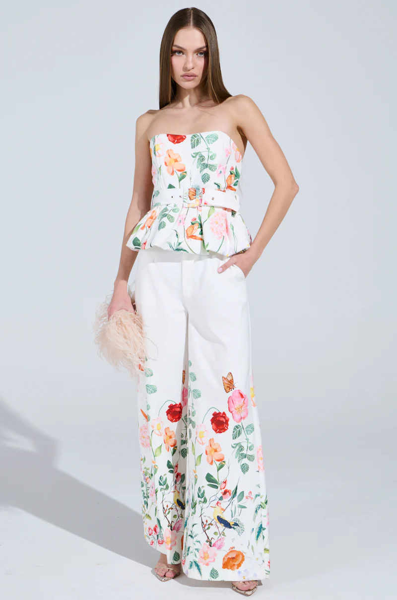 IRIS FLORAL PEPLUM BLOUSE - Image 5