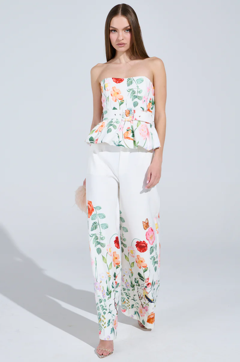 IRIS FLORAL PEPLUM BLOUSE - Image 6