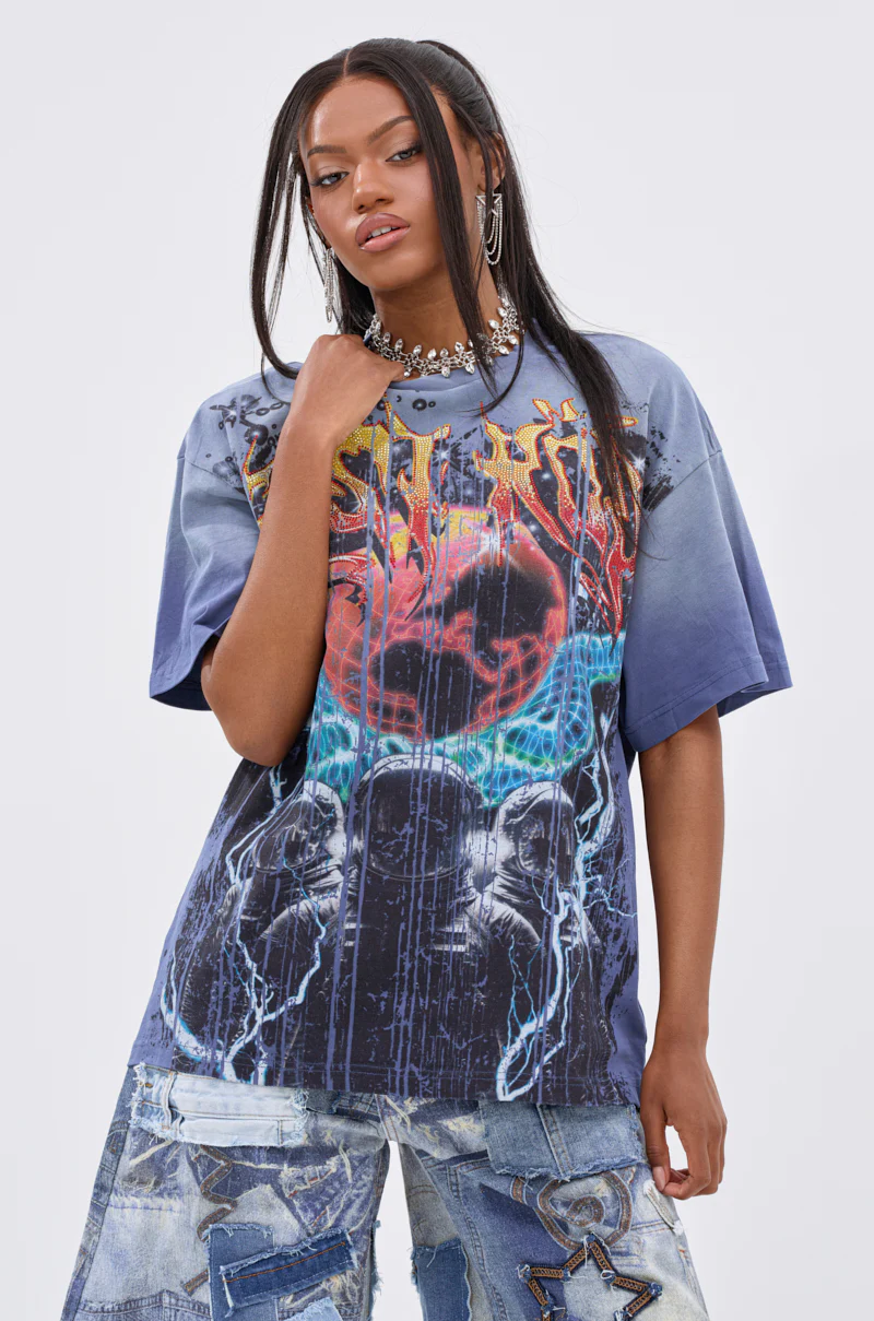 IRREVERENT OVERSIZED GRAPHIC TEE - Image 2