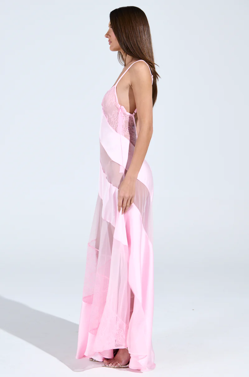 ISABELLA SATIN MAXI DRESS - Image 6