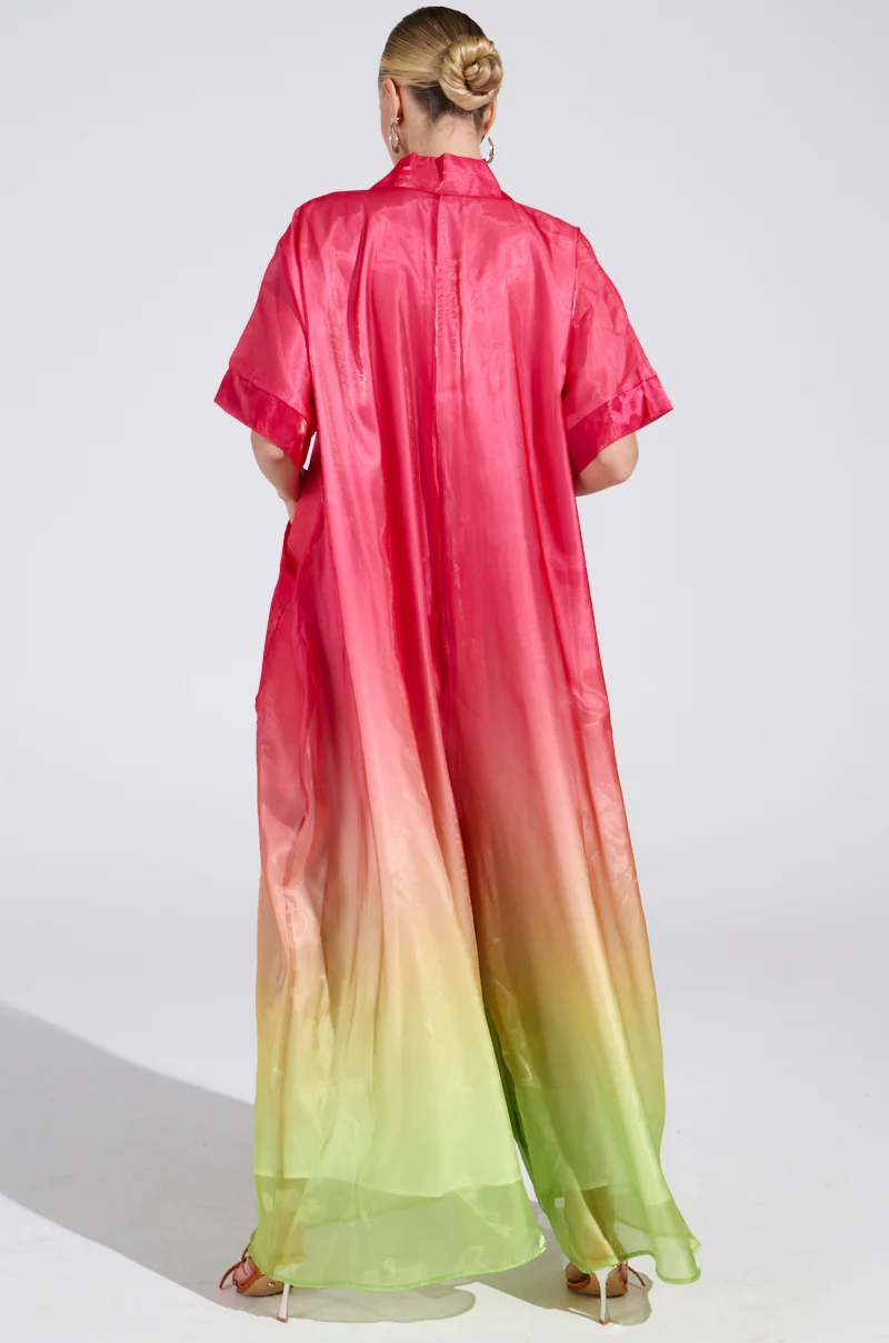 ISLA OMBRE OVERSIZED SATIN JUMPSUIT IN PINK - Image 6