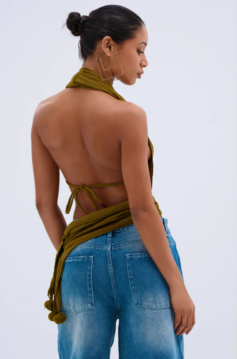 ISLAND DREAMS WRAP HALTER TOP - Image 4