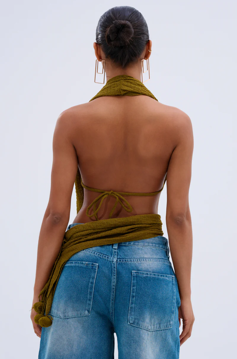 ISLAND DREAMS WRAP HALTER TOP - Image 5