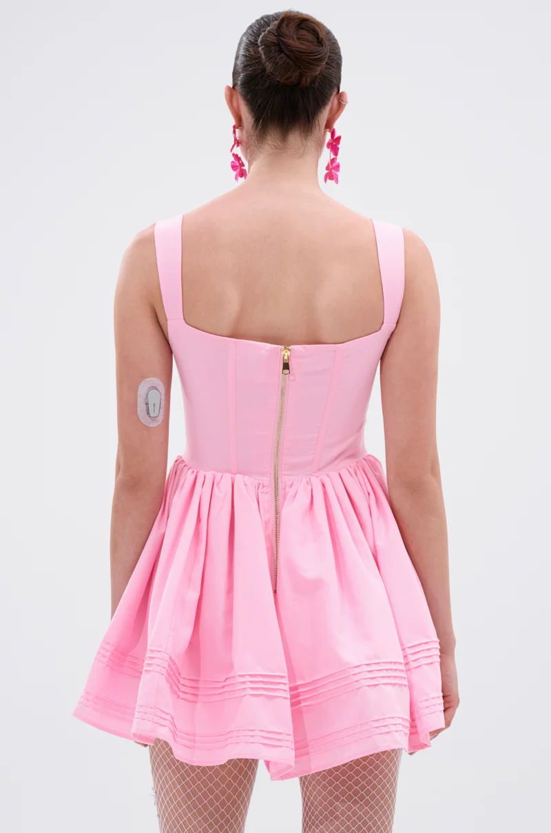 ISSA LOOK MINI DRESS IN PINK - Image 3