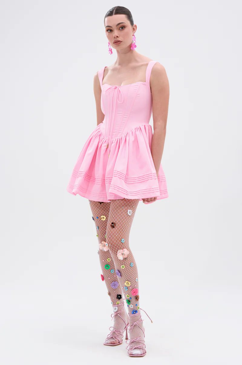 ISSA LOOK MINI DRESS IN PINK - Image 5