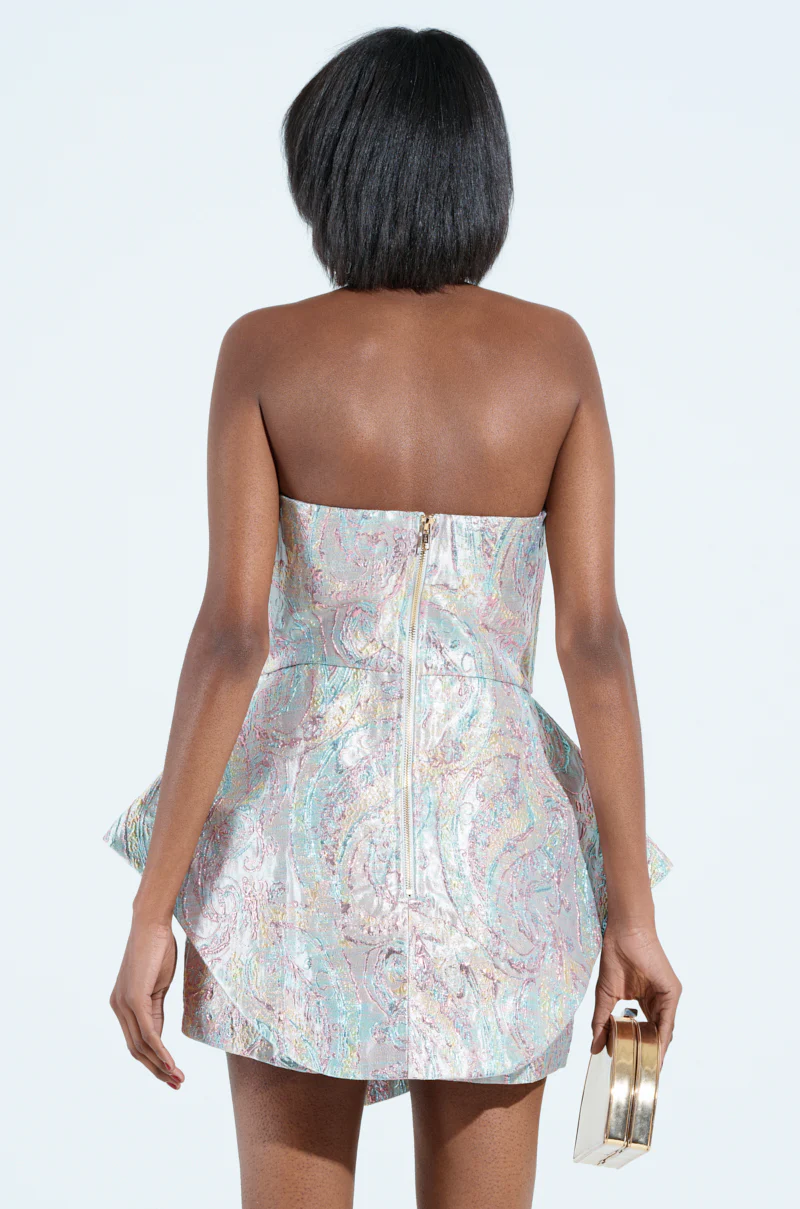 IT GIRL ROMPER IN BROCADE - Image 4