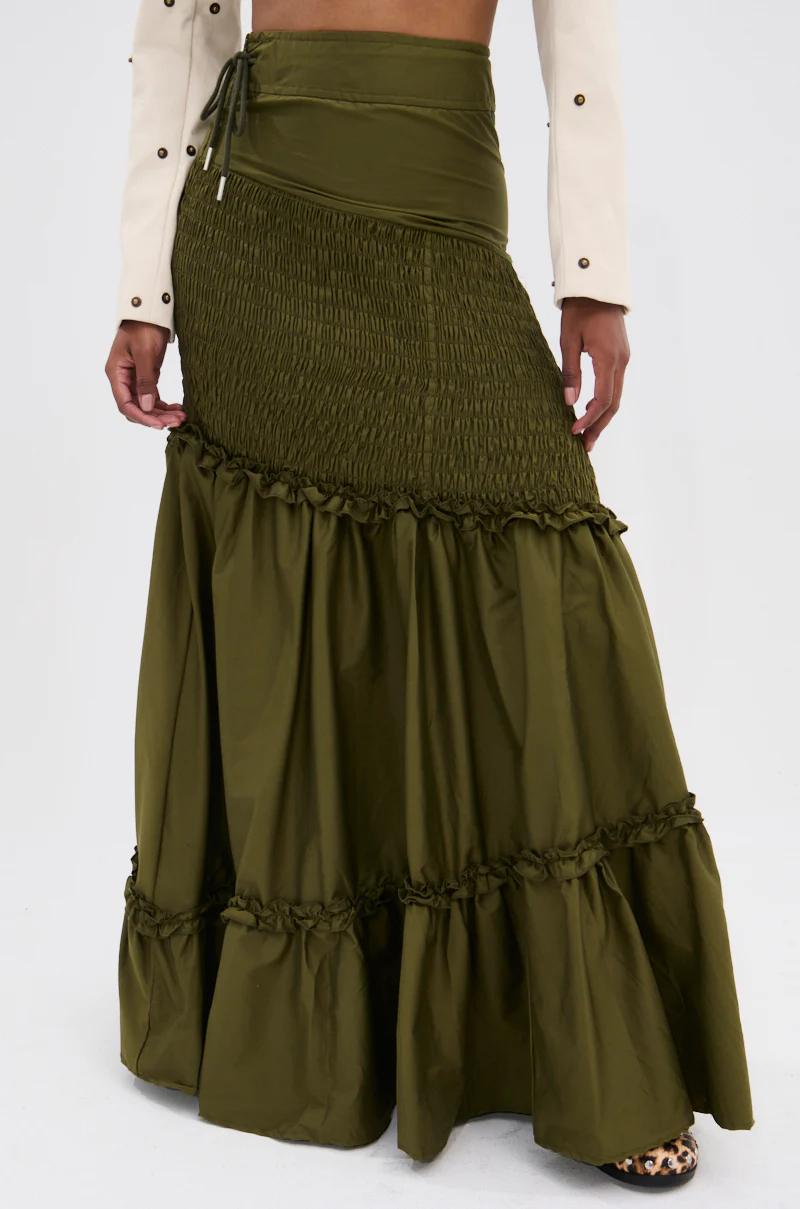 IT ONLY GETS BETTER RUCHED MAXI SKIRT - Image 3