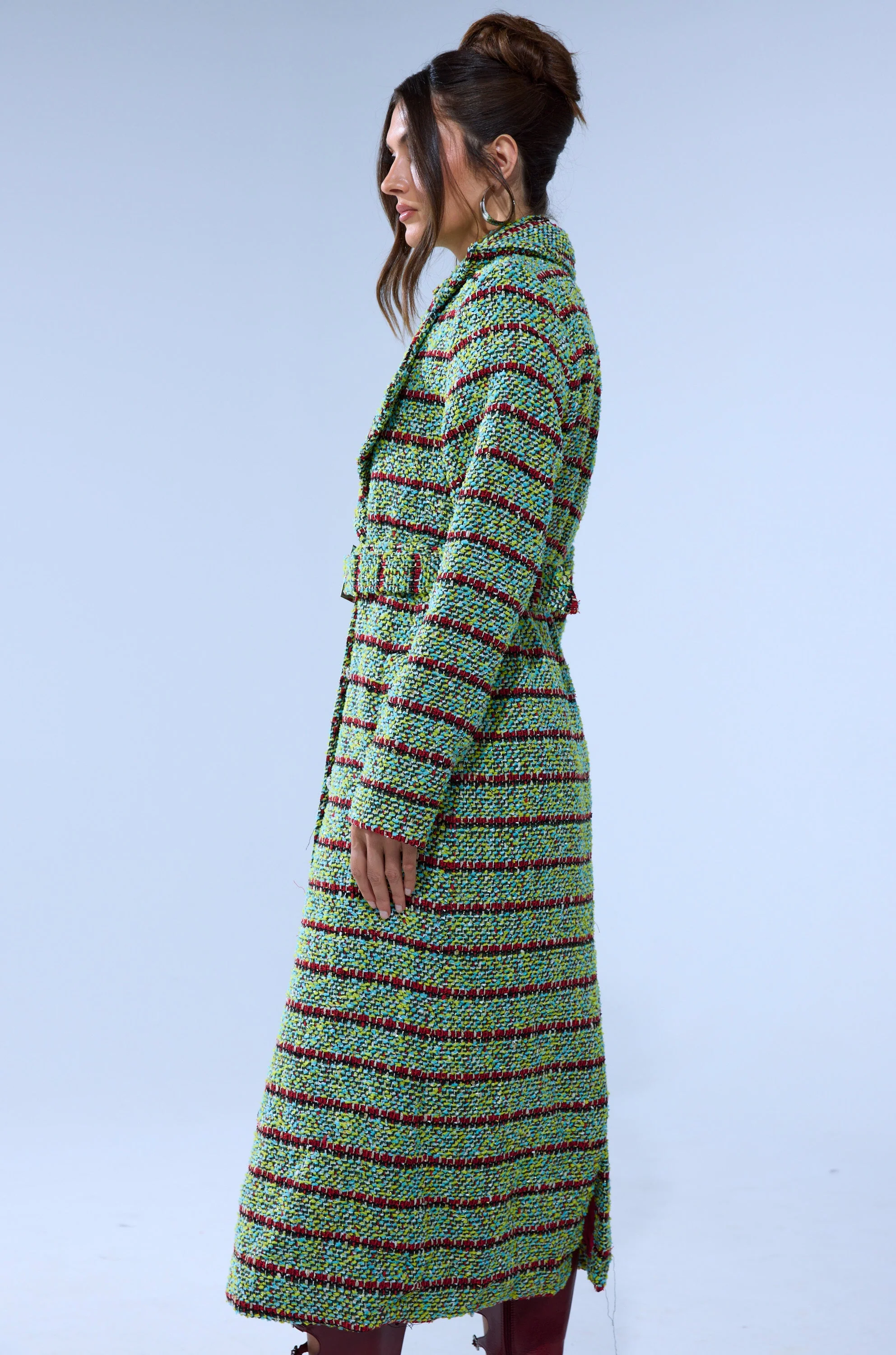 IT'S GIVING LUCK TWEED TRENCH - Image 6