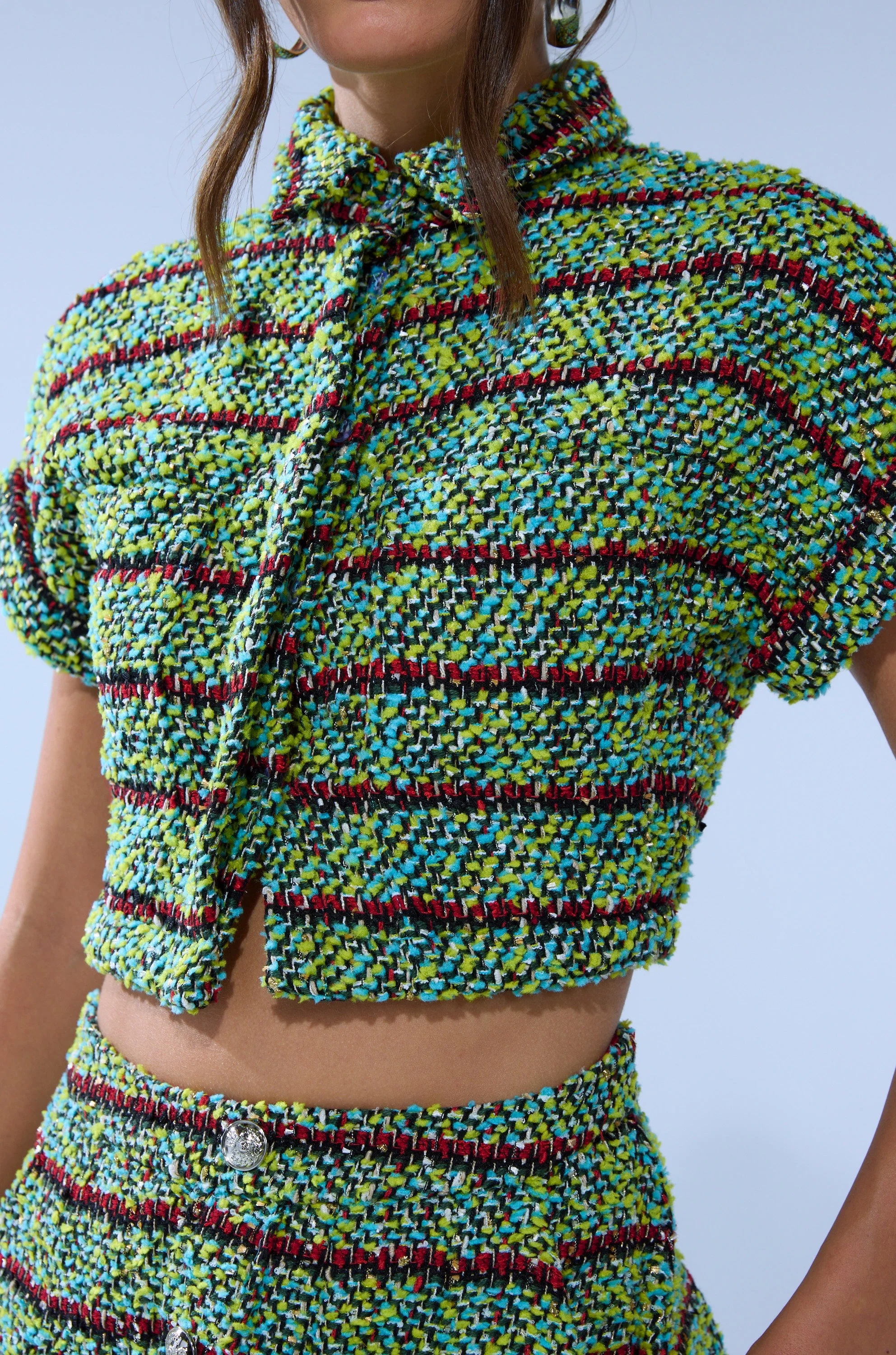 IT'S GIVING TWEED BUTTON DOWN - Image 11