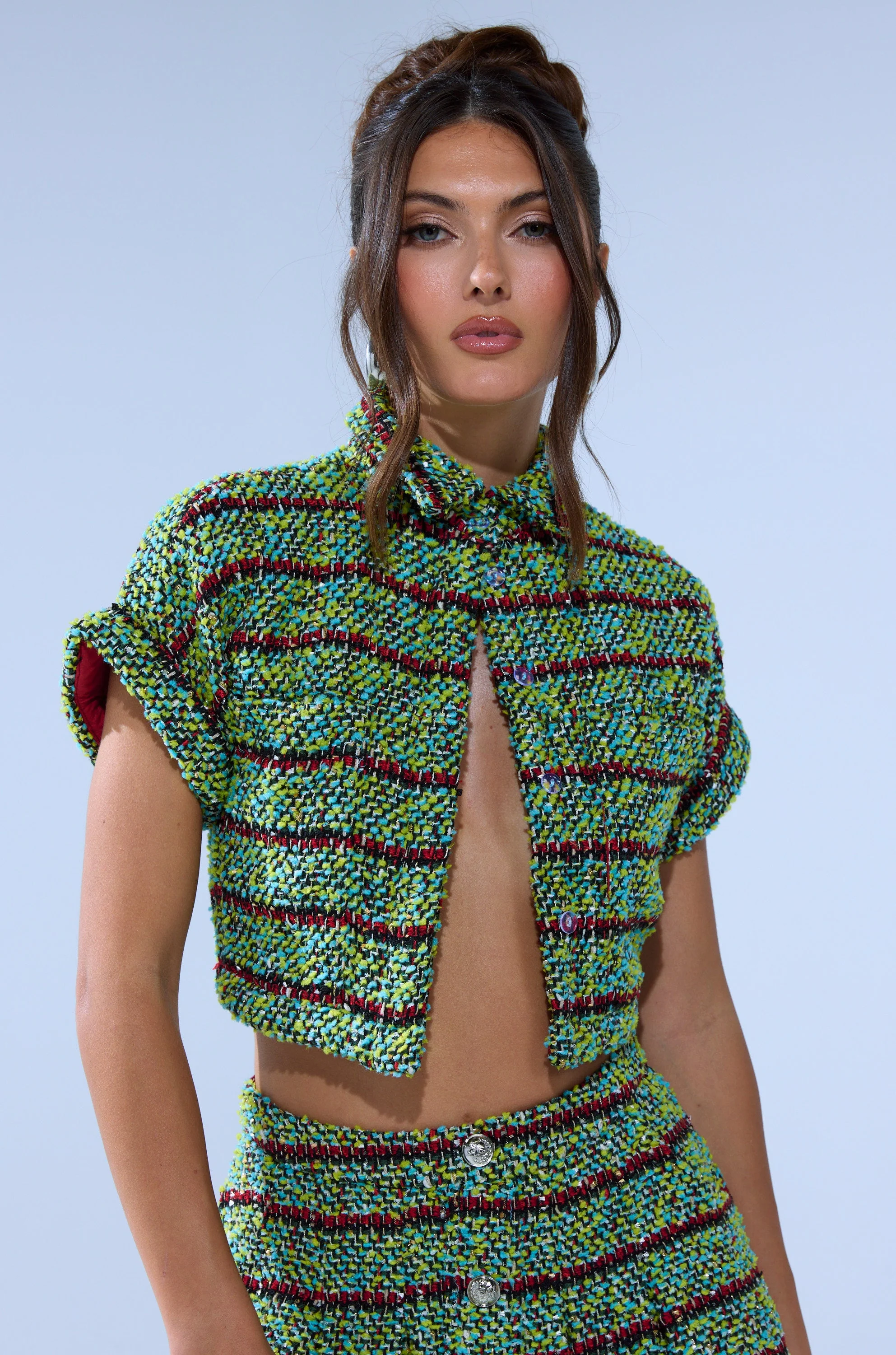 IT'S GIVING TWEED BUTTON DOWN - Image 3
