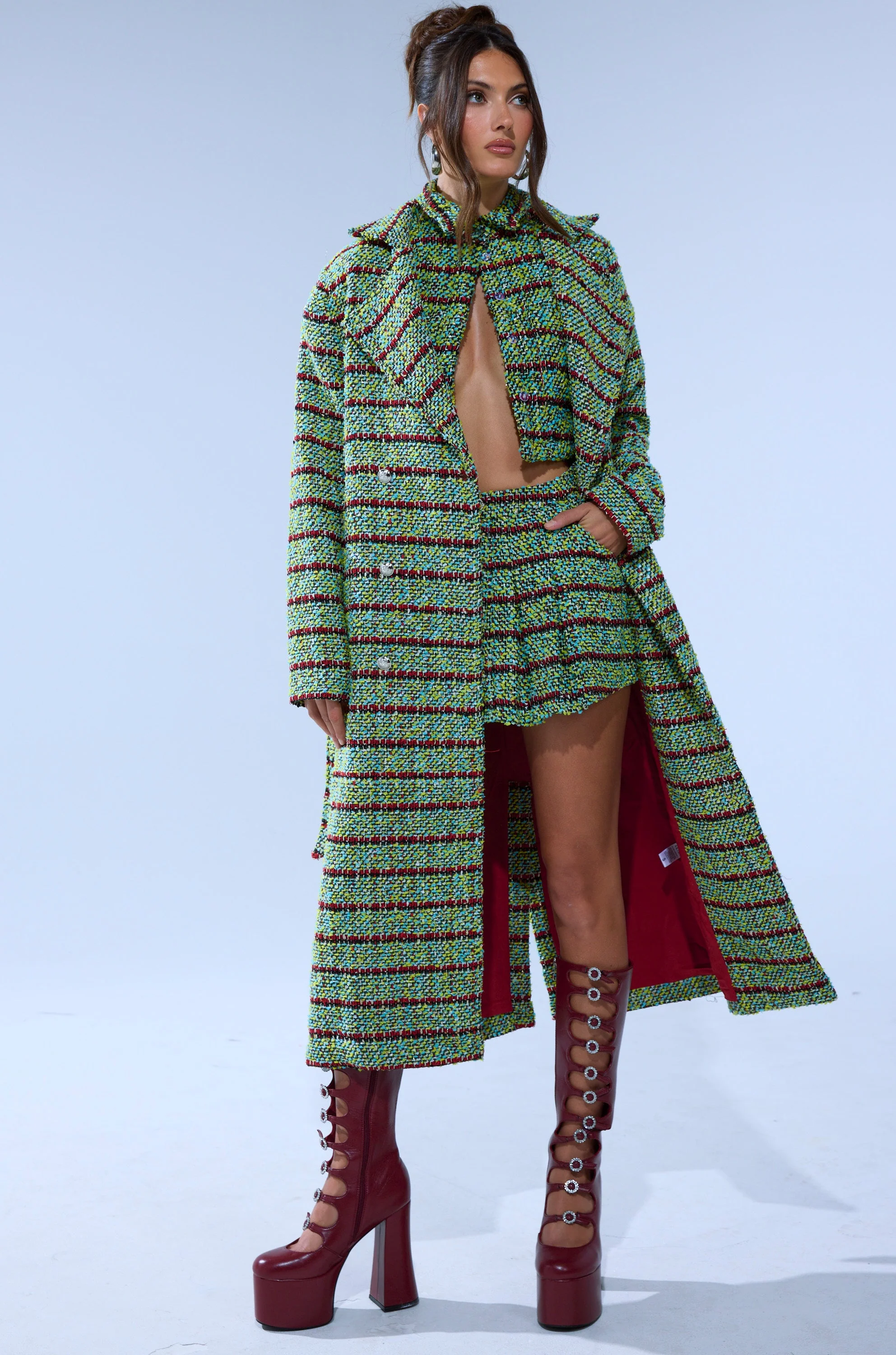 IT'S GIVING TWEED BUTTON DOWN - Image 9