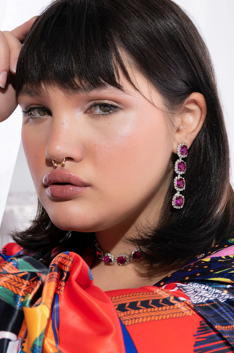 IT'S THE PINK EARRINGS FOR ME