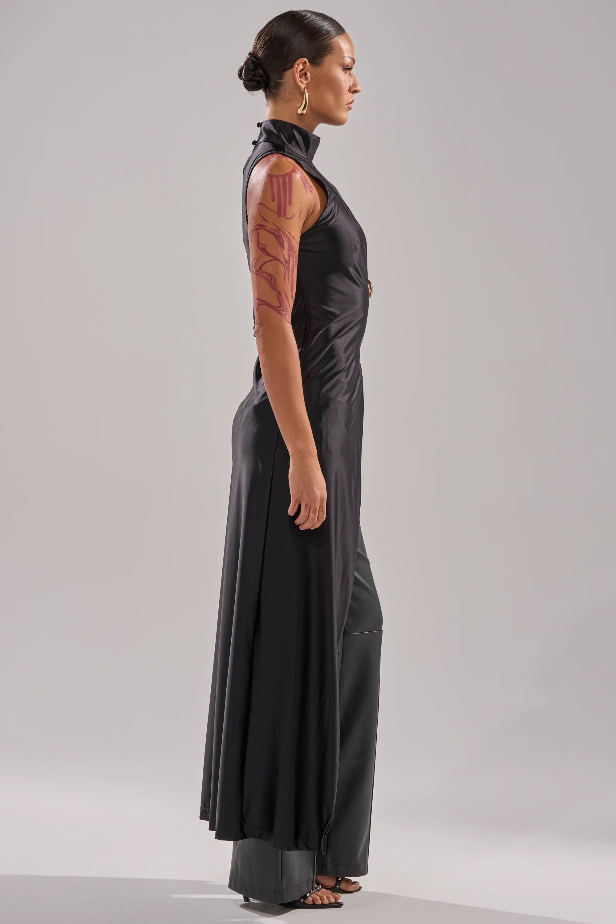 ITS TIME TO CELEBRATE SATIN TURTLE NECK BLOUSE - Image 3