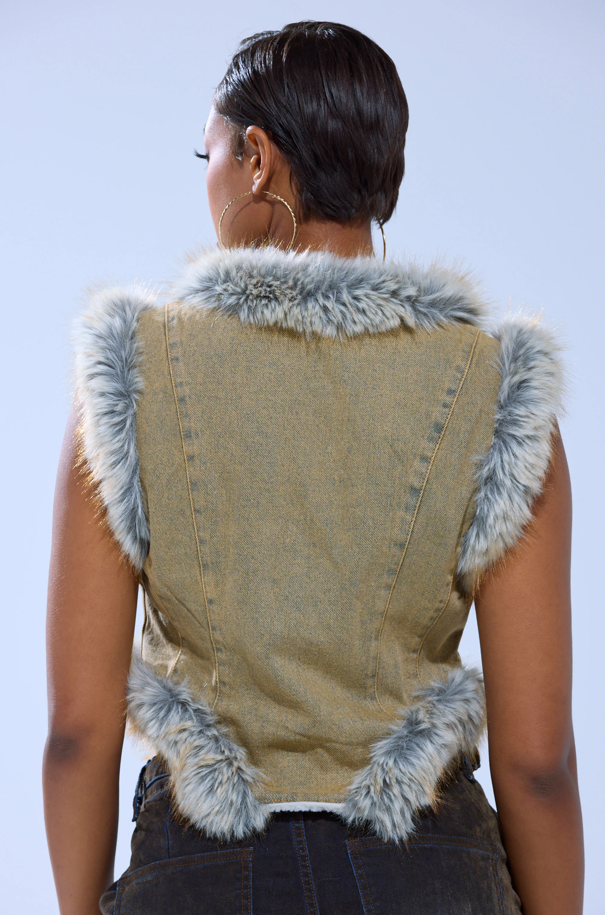 ITTY BITTY FUR TRIM VEST - Image 5