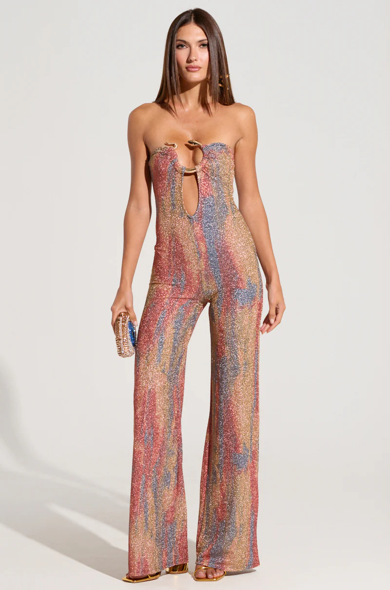 IZARA PRINTED JUMPSUIT WITH SNAKE DETAIL - Image 2