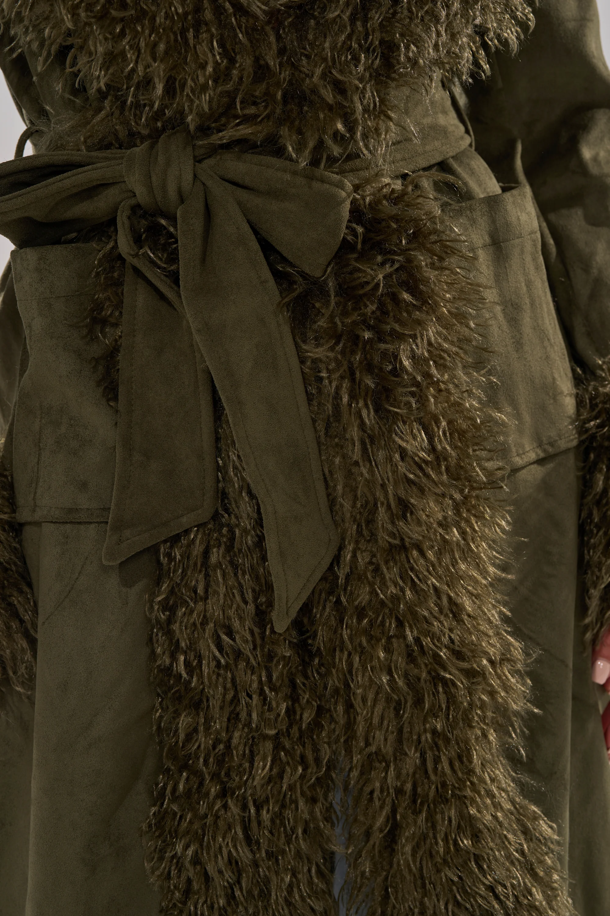 JADE FUR TRIM TRENCH - Image 11