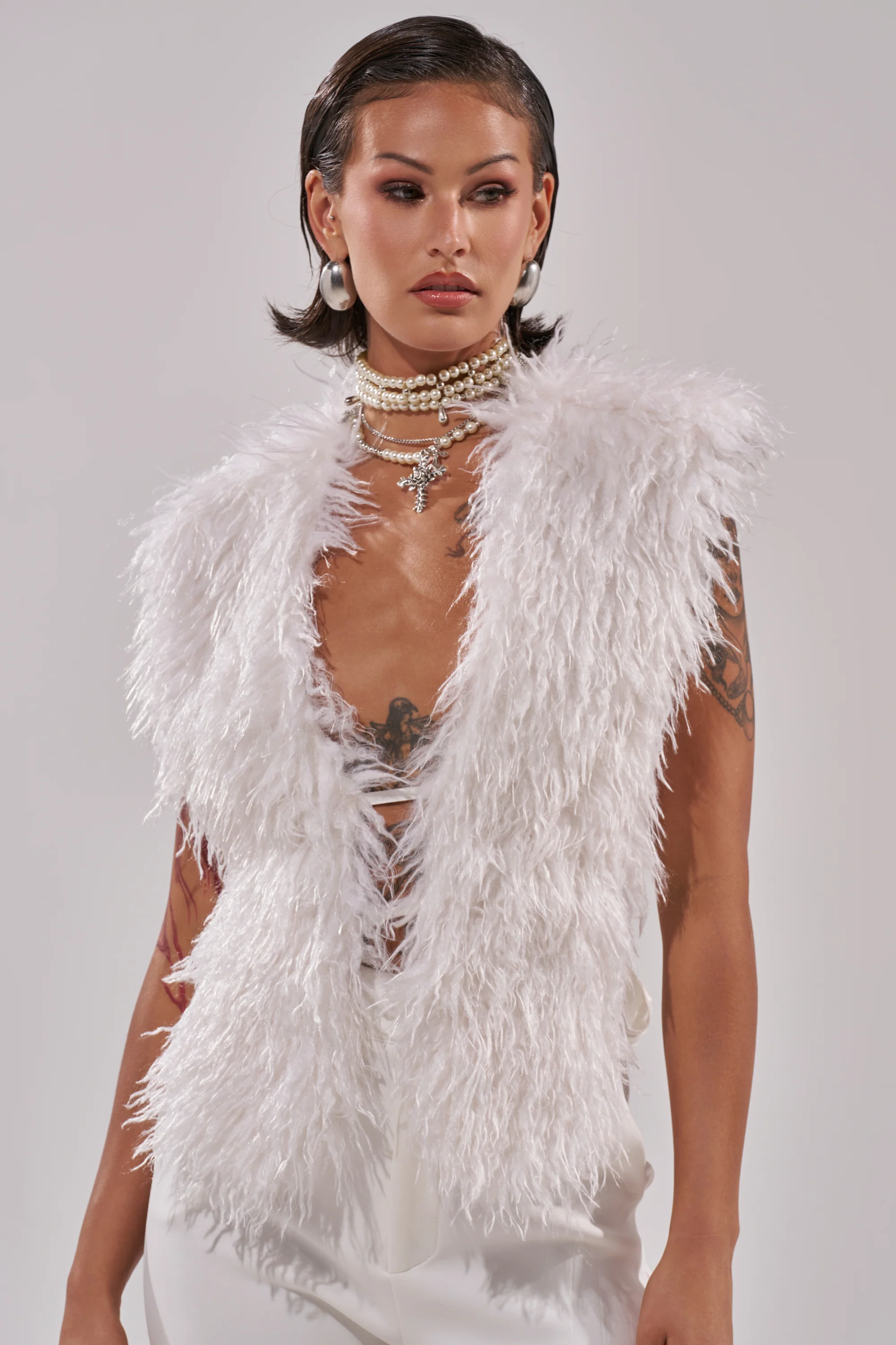 JAMEELA FAUX FUR TOP