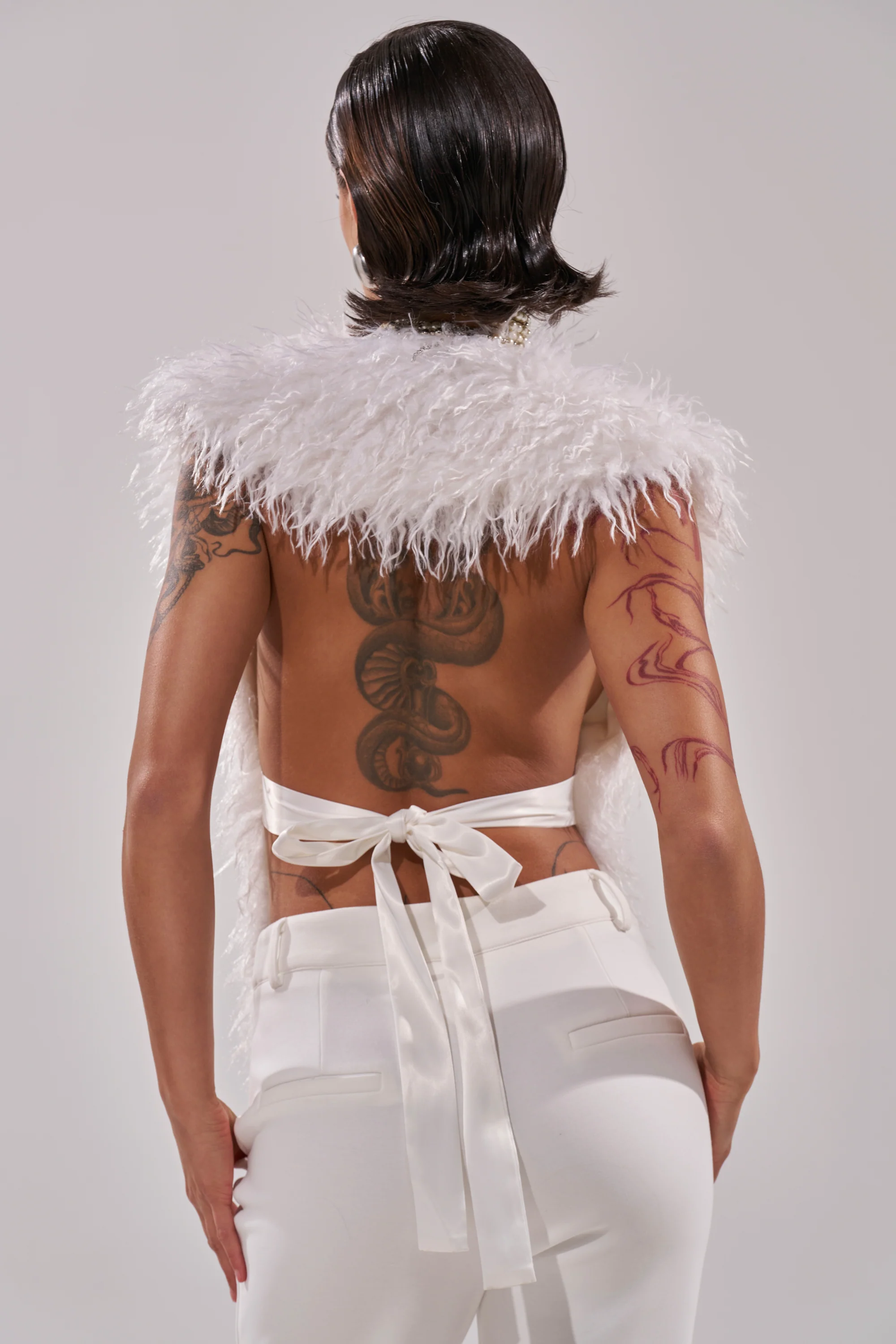 JAMEELA FAUX FUR TOP - Image 6
