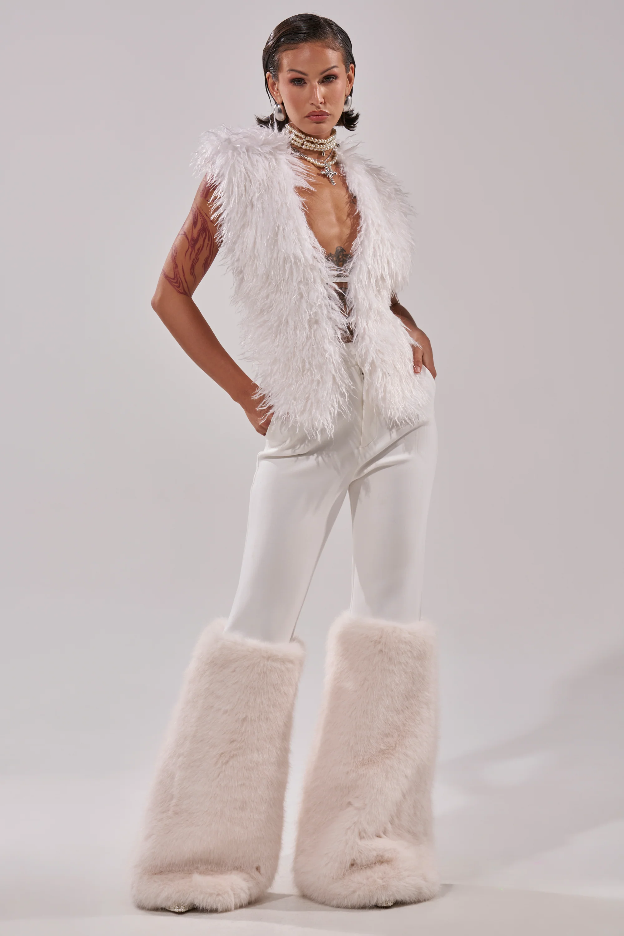 JAMEELA FAUX FUR TOP - Image 8