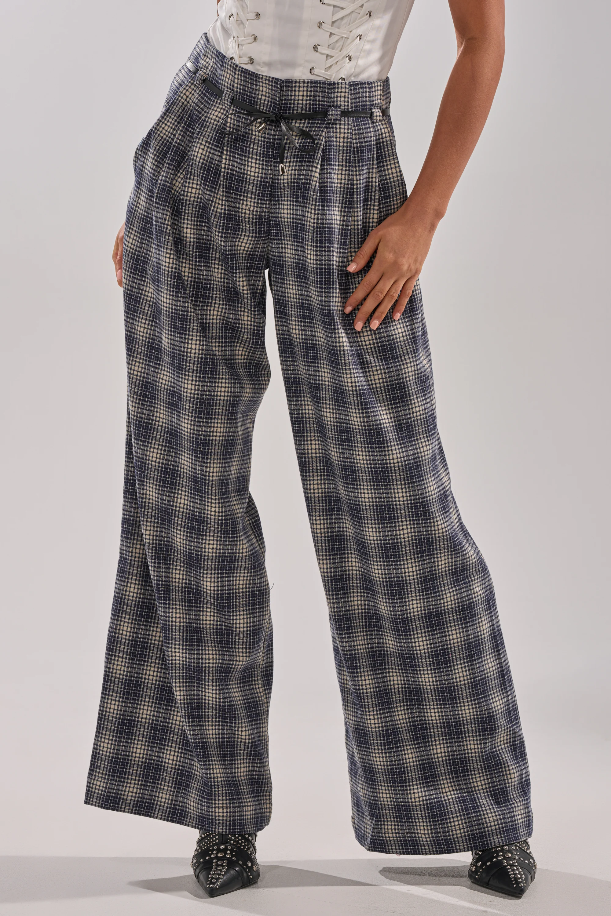 JANE PLAID TROUSER - Image 3