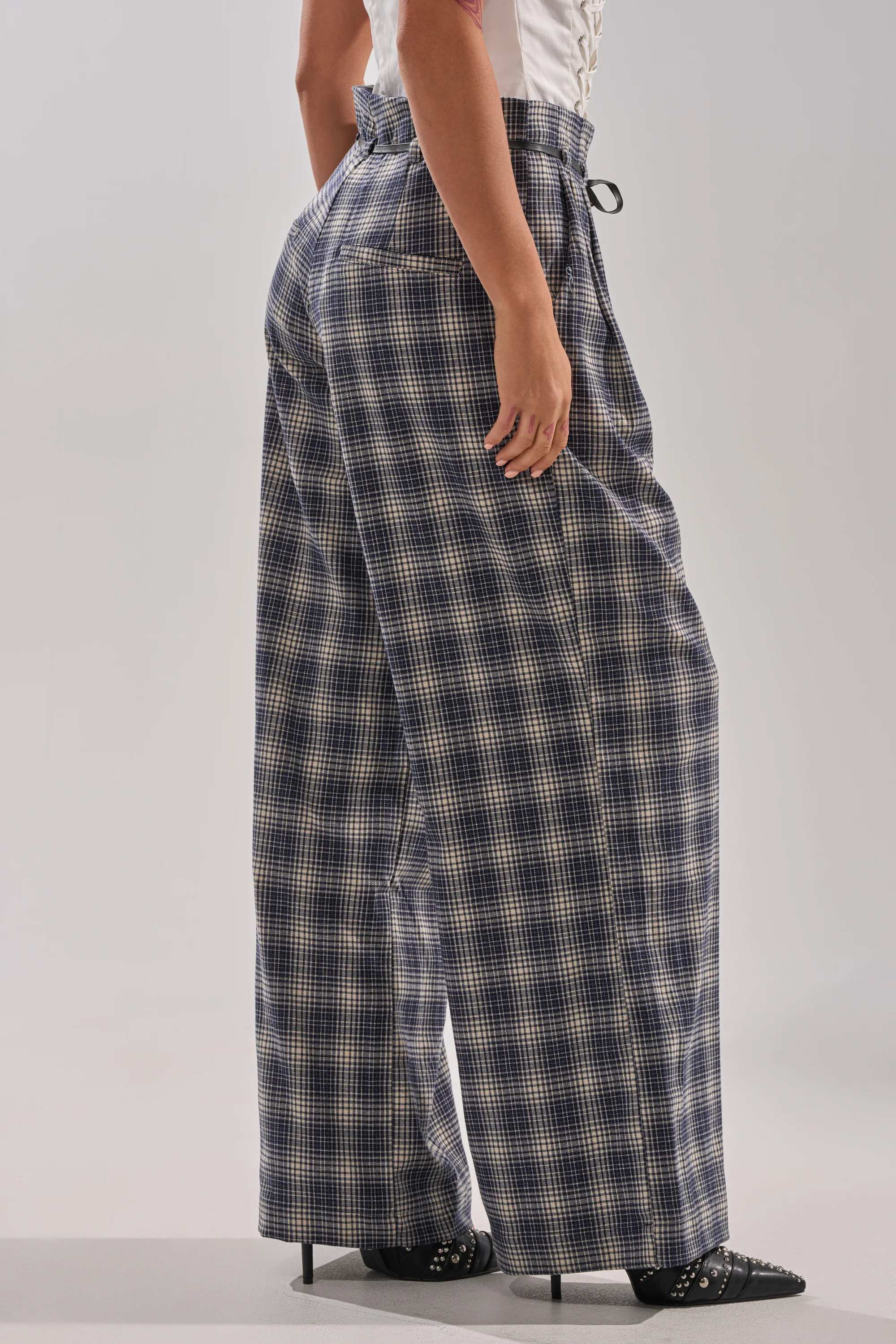JANE PLAID TROUSER - Image 4
