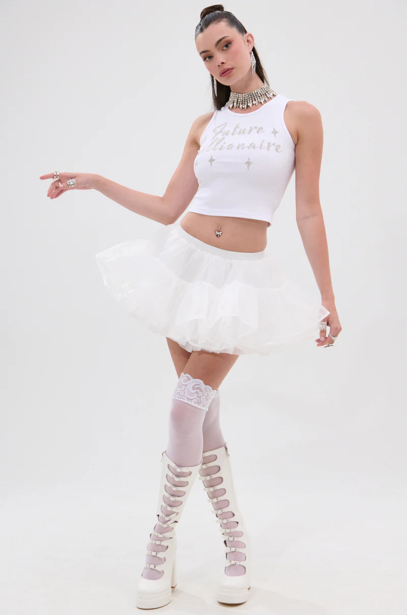 JENNY TULLE MINI SKIRT - Image 7