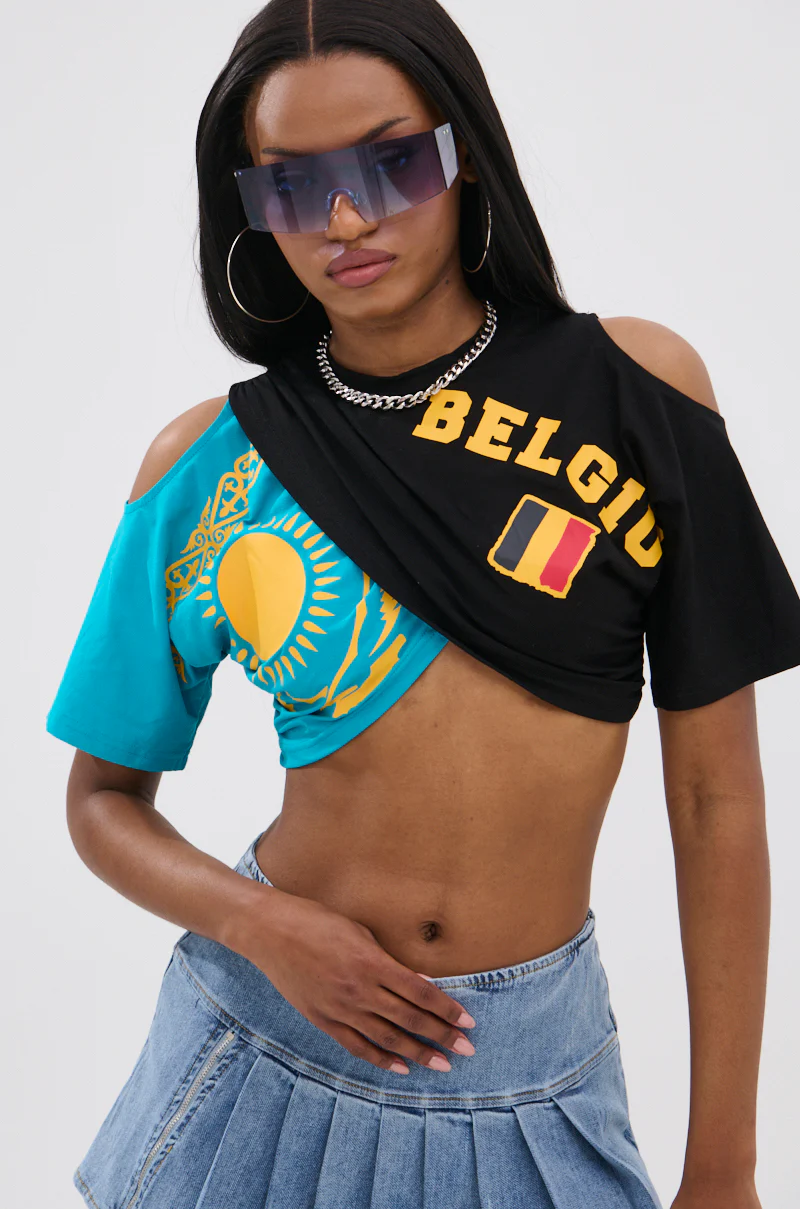 JET SETTER COMBINED CROPPED TEE - Image 2
