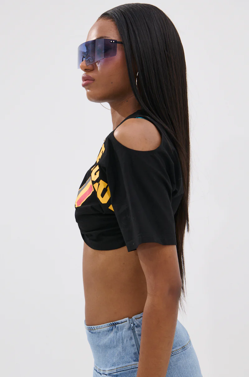 JET SETTER COMBINED CROPPED TEE - Image 4