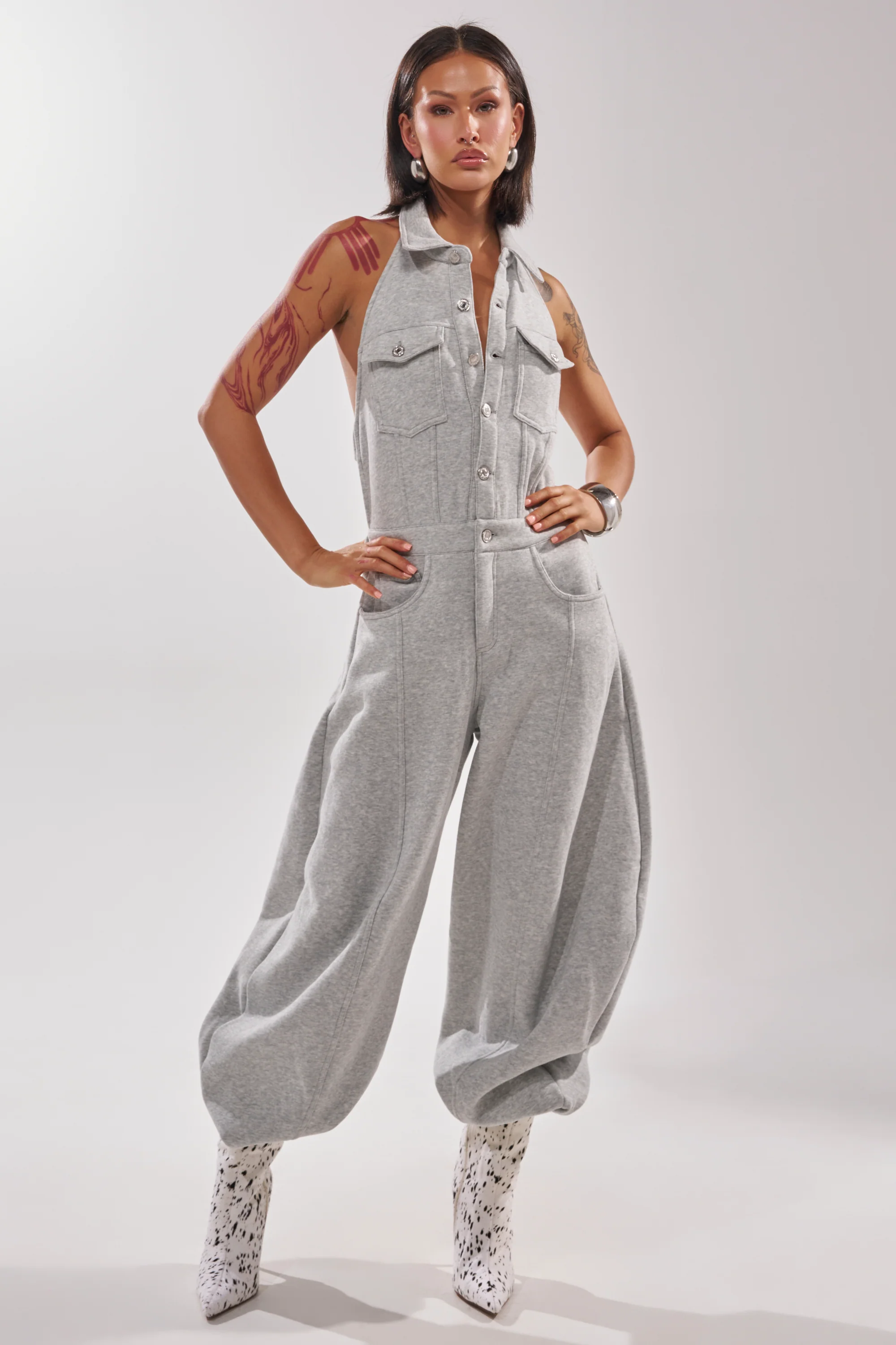 JETSETTER JUMPSUIT IN FRENCH TERRY
