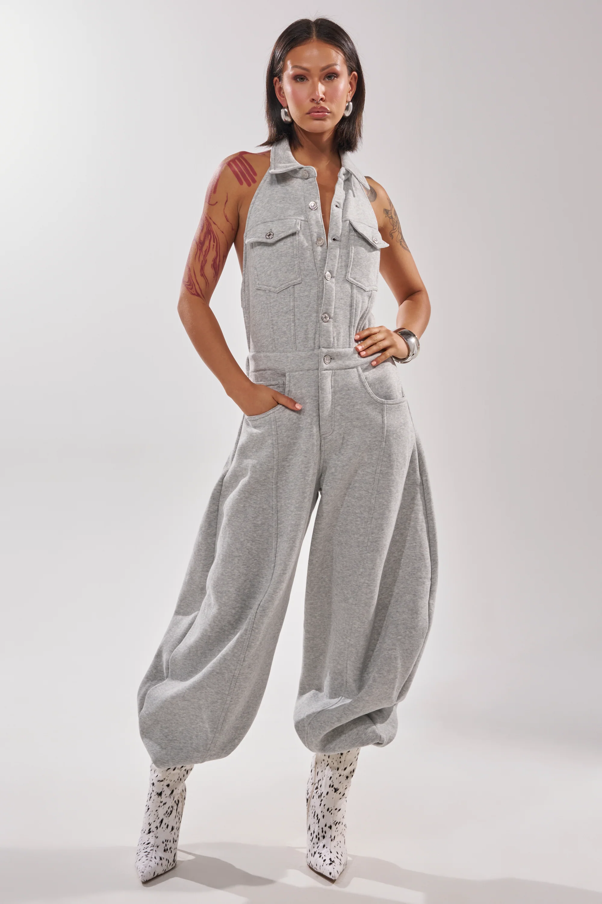 JETSETTER JUMPSUIT IN FRENCH TERRY - Image 2