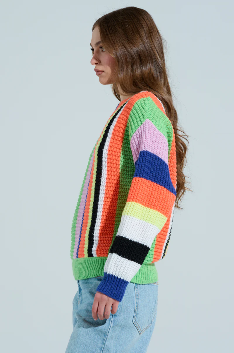 JINX MULTICOLOR STRIPED SWEATER - Image 3