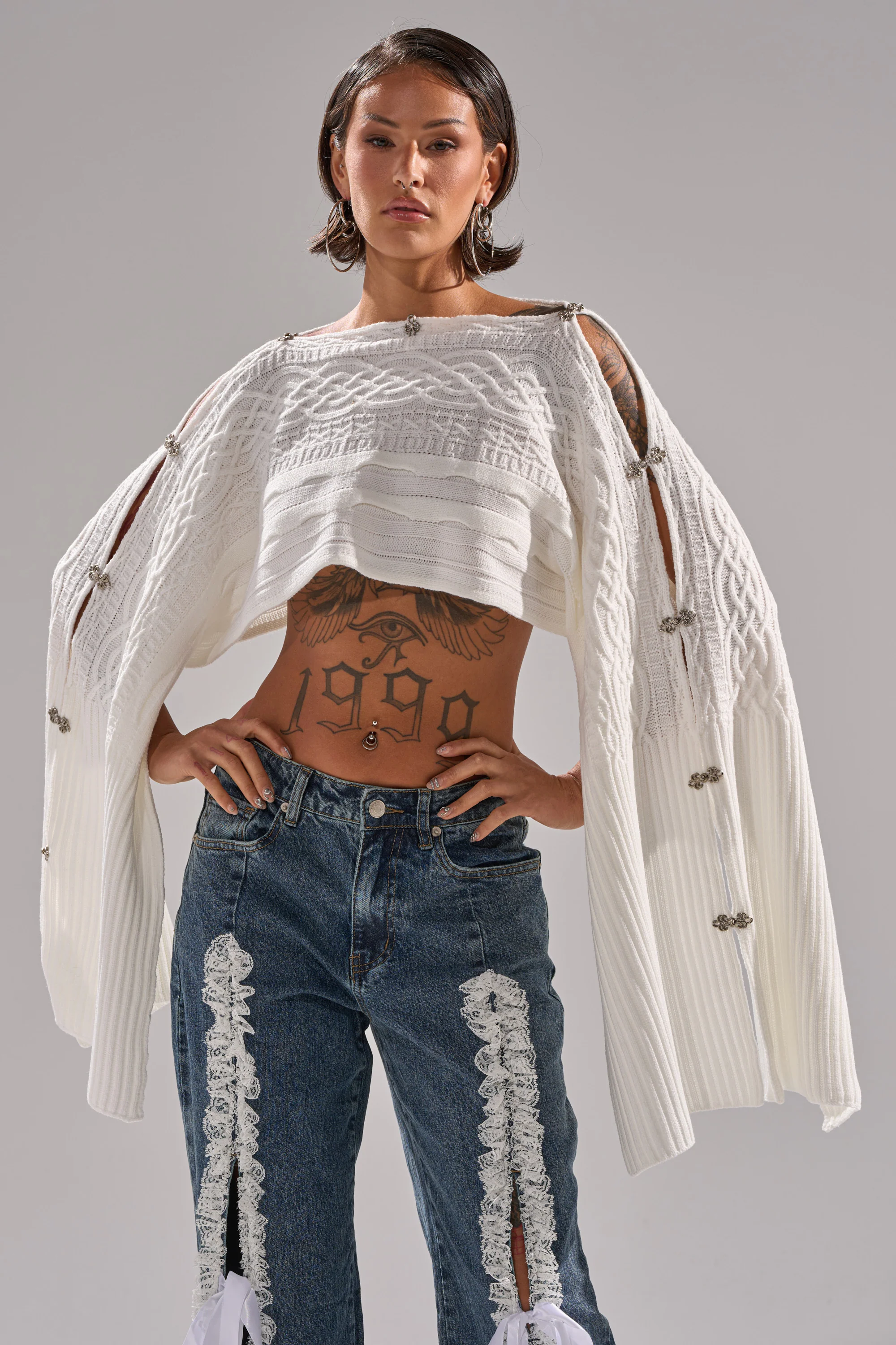 JOAN CABLE KNIT TOP