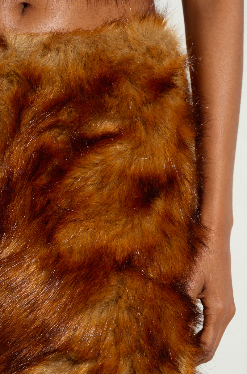 JODIE WIDE LEG FASHION FUR PANT - Image 6