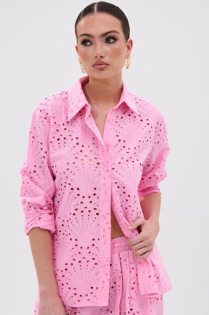 JORDAN EYELET BUTTON DOWN TOP - Image 3