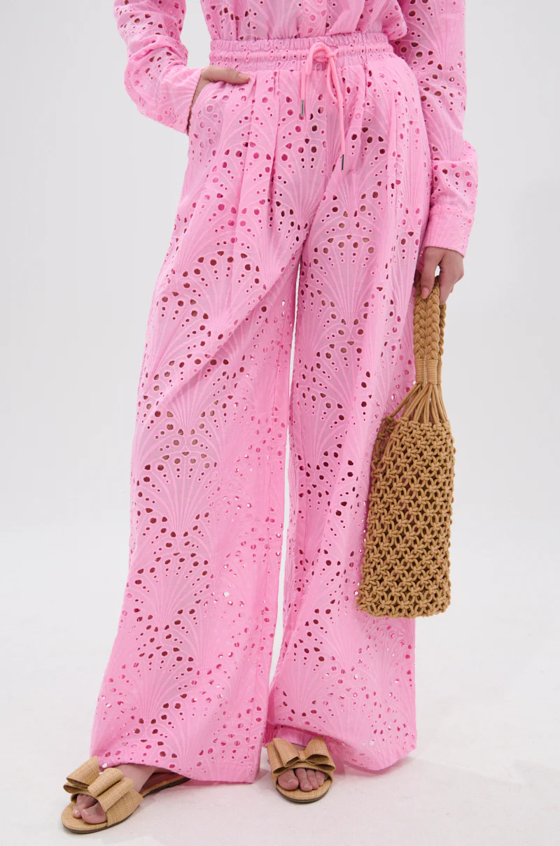 JORDAN EYELET PALAZZO PANT - Image 2