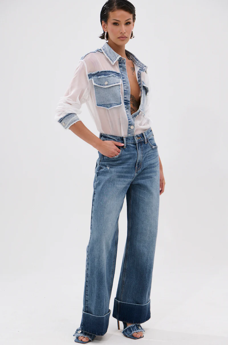 JORDAN WIDE LEG DENIM - Image 6