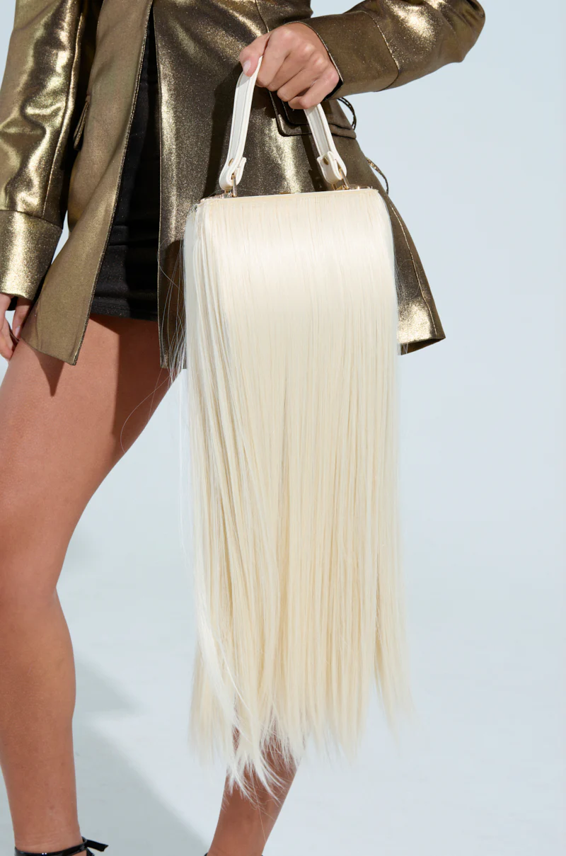 JOSHIE SYNTHETIC HAIR TRUNK PURSE