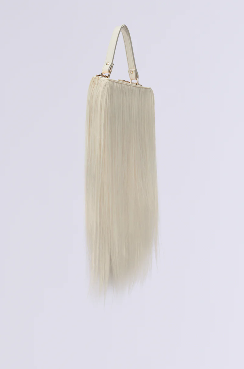 JOSHIE SYNTHETIC HAIR TRUNK PURSE - Image 4