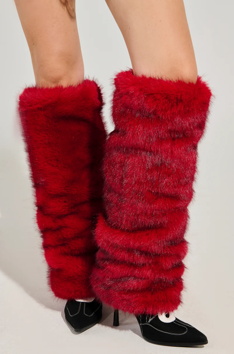 JOVI FAUX FUR THIGH WARMERS - Image 2