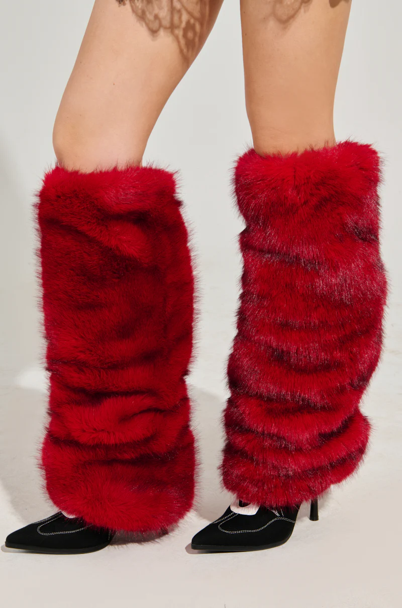 JOVI FAUX FUR THIGH WARMERS - Image 3