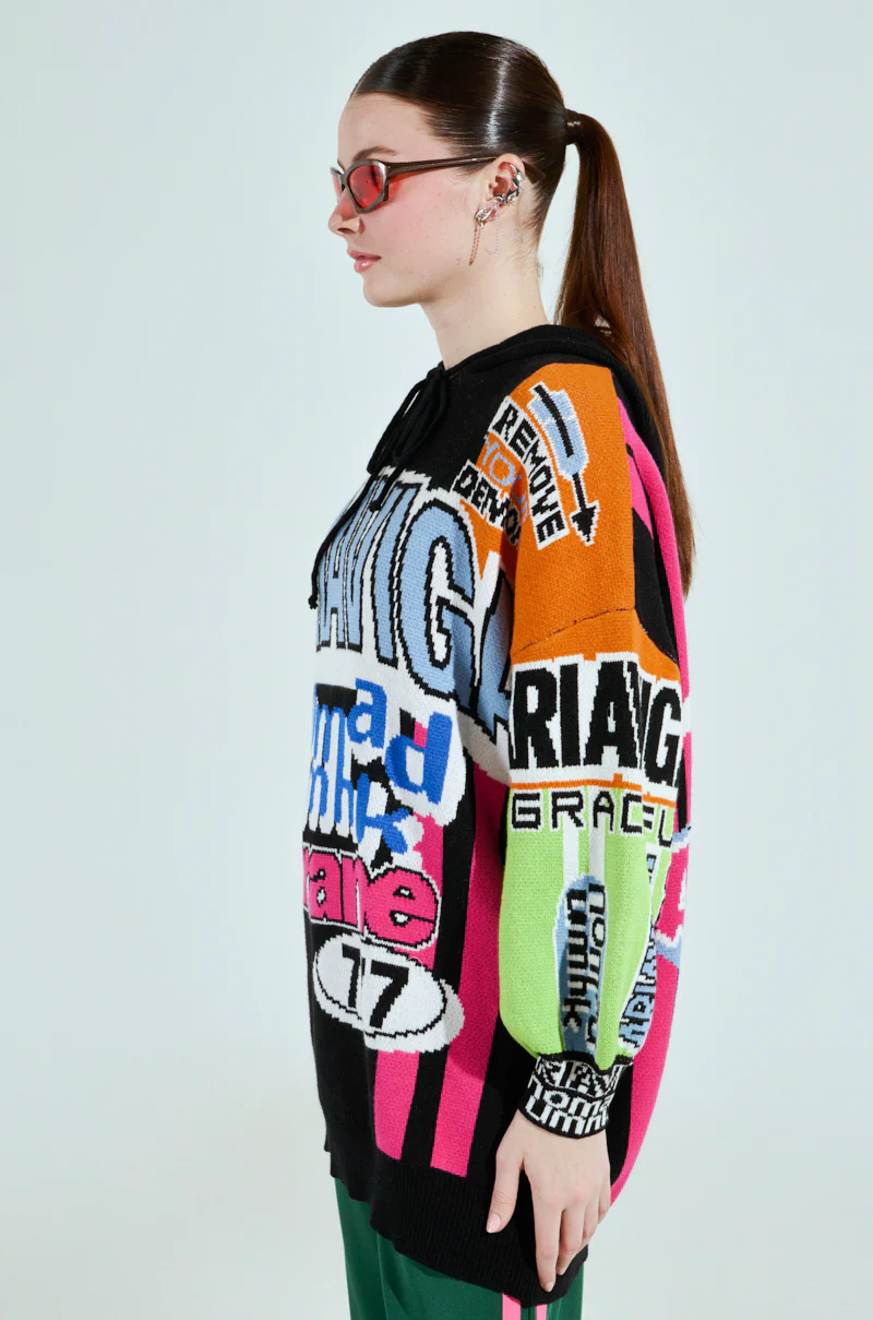 JOYRIDE GRAPHIC HOODED SWEATER - Image 4