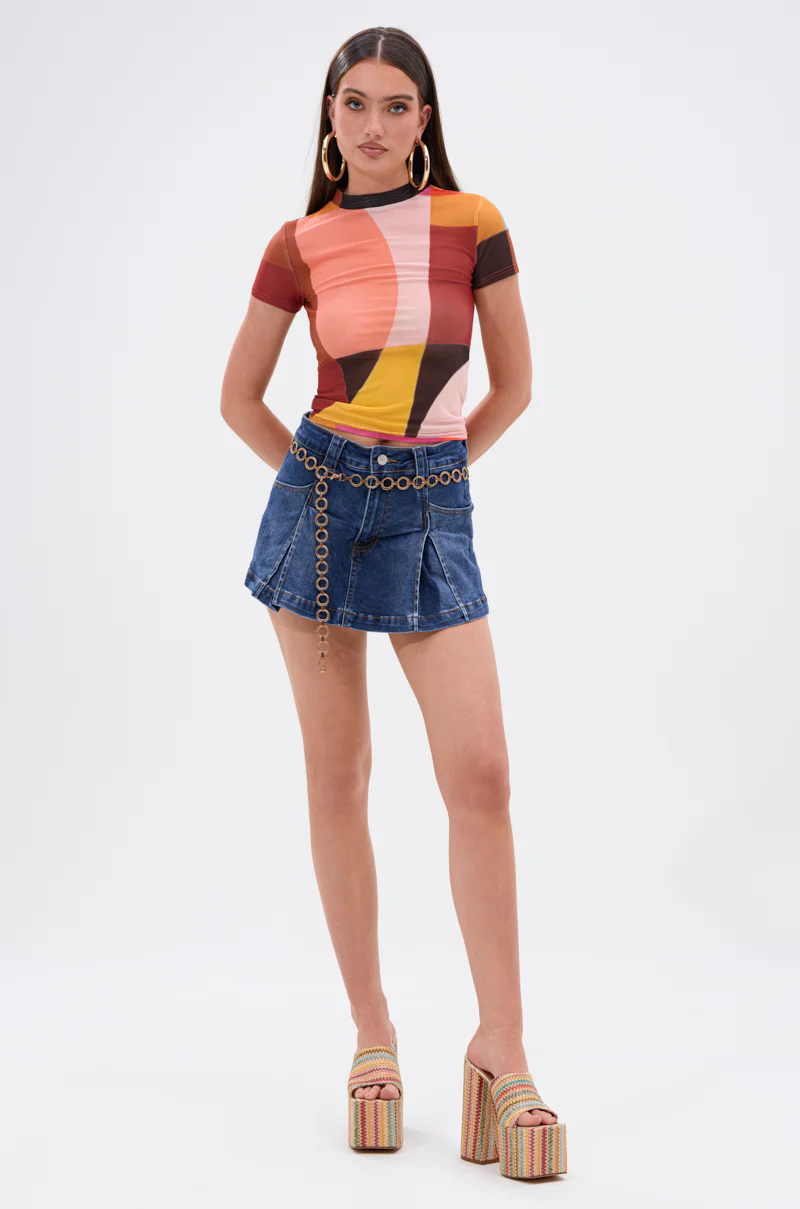 JULIE DENIM SKORT