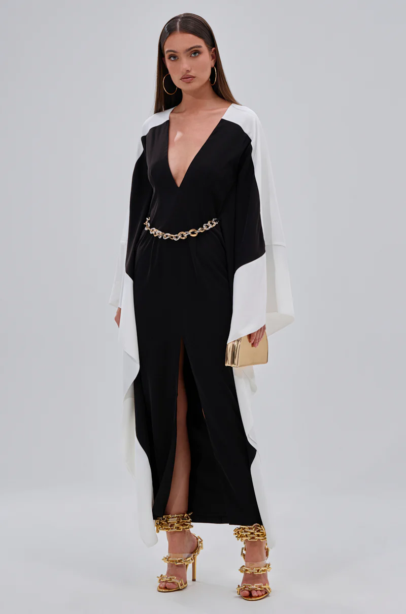 JULIE TWO TONE MIDI DRESS